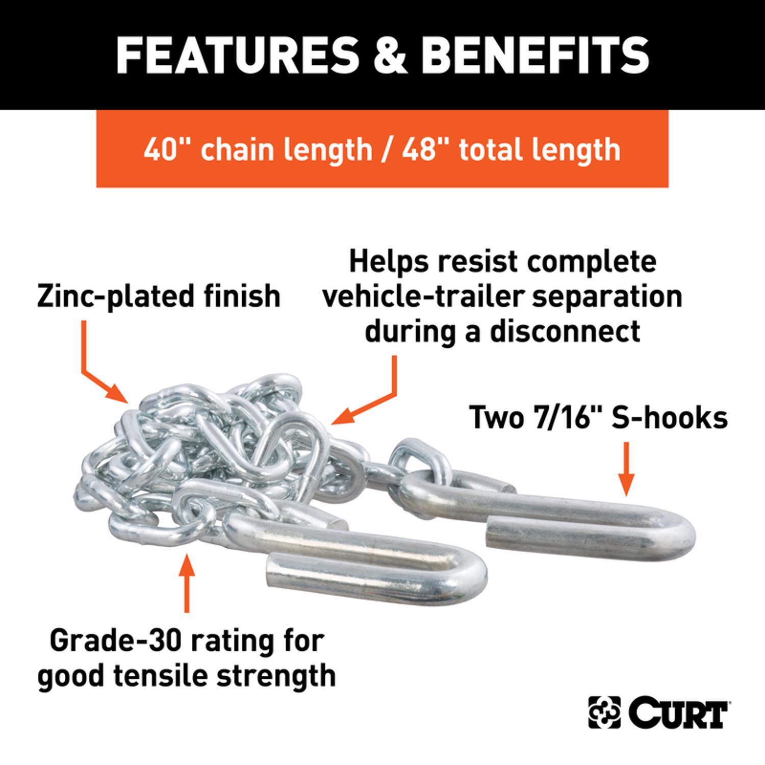CURT 5000 lb. cap. Safety Chain