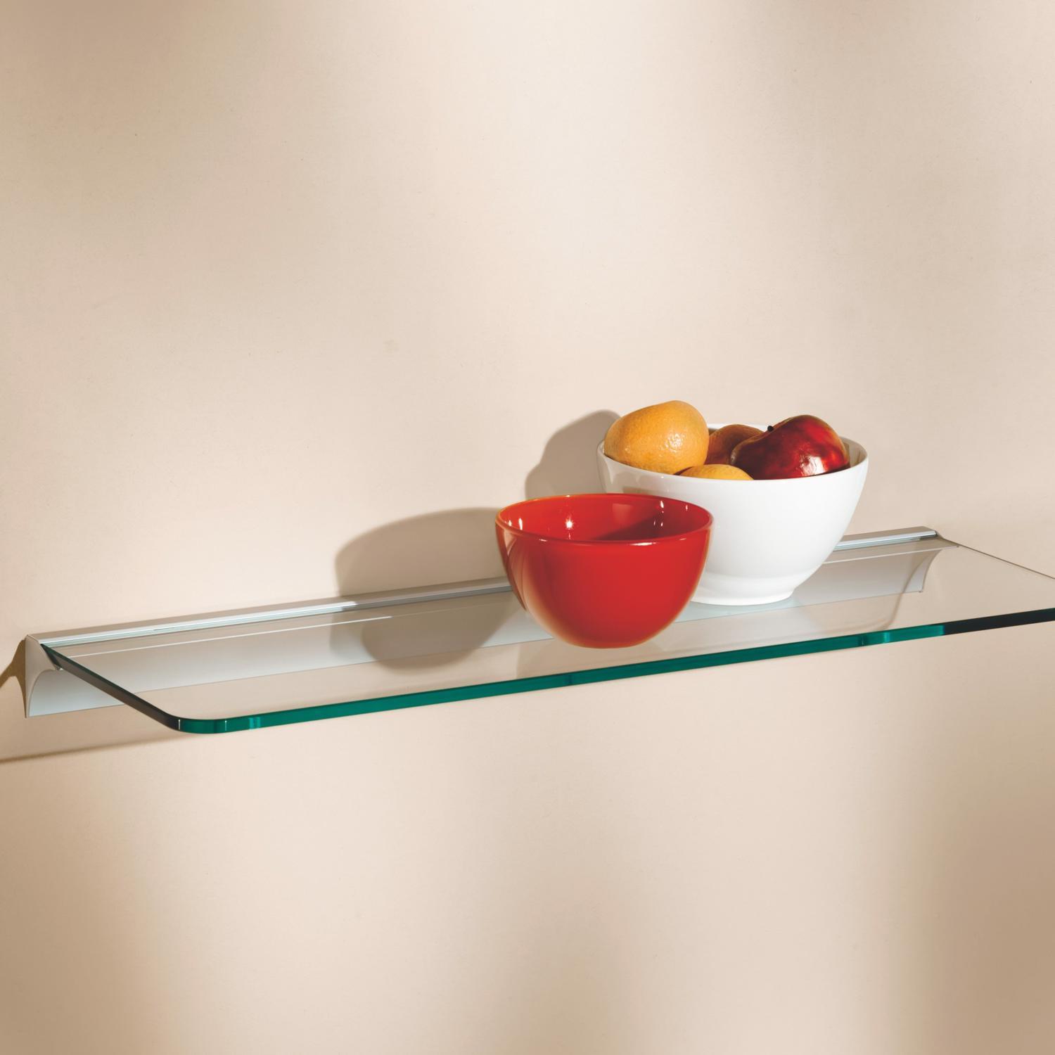Dolle Glassline 0.31 in. H X 23.6 in. W X 5.9 in. D Clear Glass Shelf
