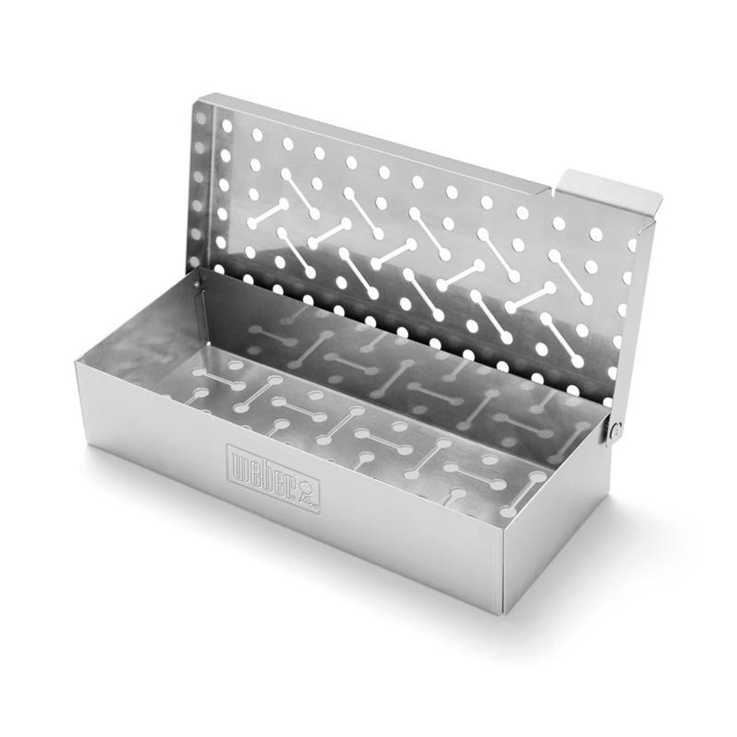 Weber Stainless Steel Pellet Smoker Box 9.7 in. L X 4.7 in. W For Weber Q 200/2000 Series