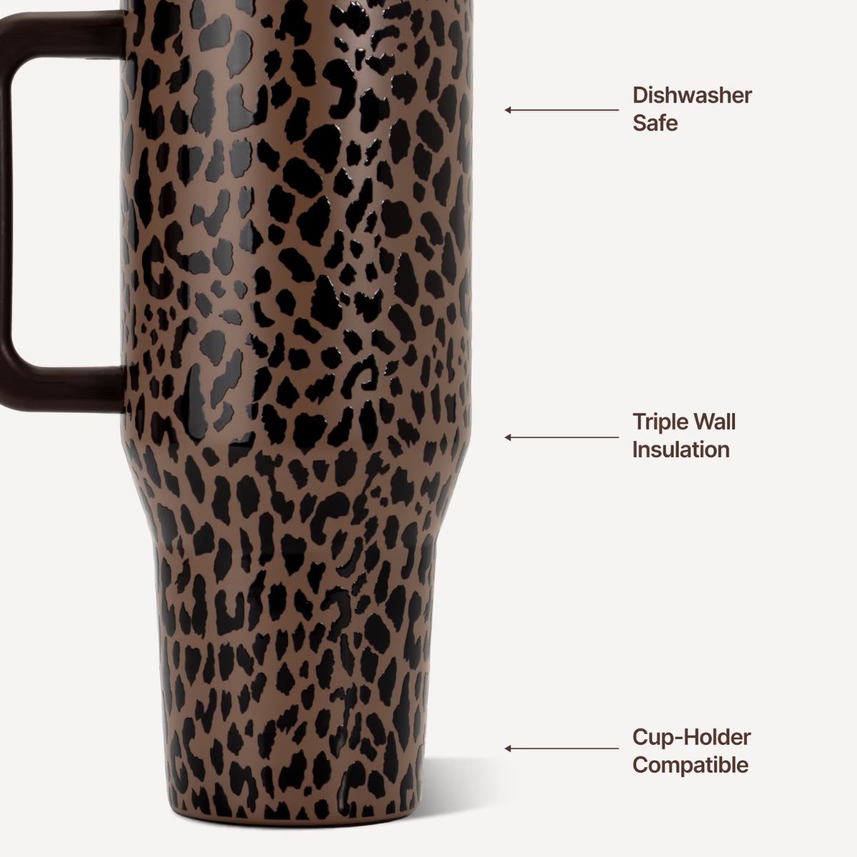 HydroJug Traveler Brown Leopard 32 oz.