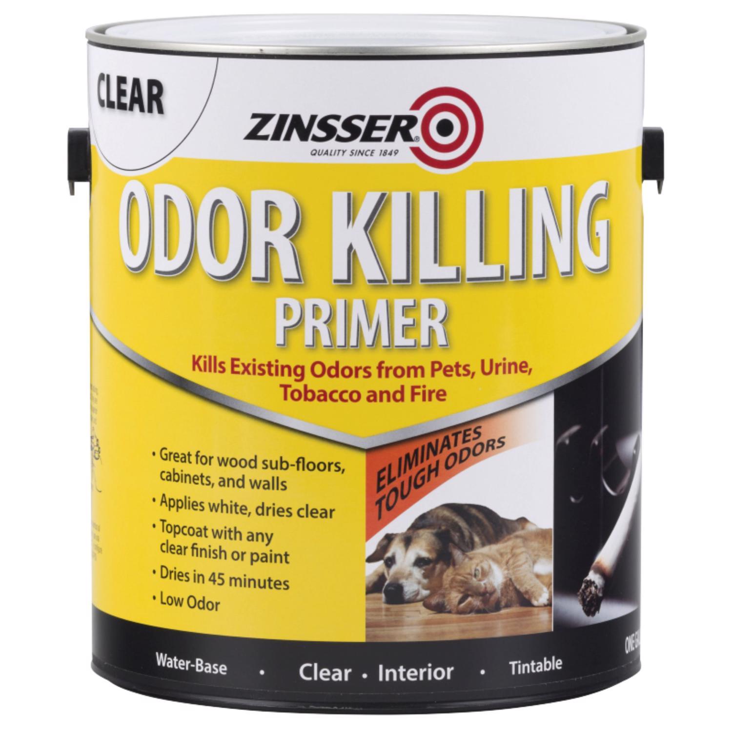 Zinsser Clear Flat/Matte Water-Based Acrylic Odor Killing Primer 1 gal