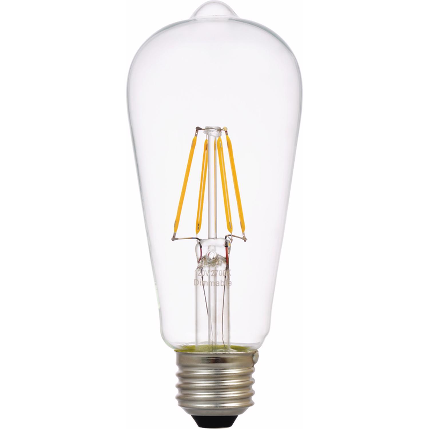 Sylvania TruWave ST19 E26 (Medium) LED Bulb Soft White 60 Watt Equivalence 1 pk