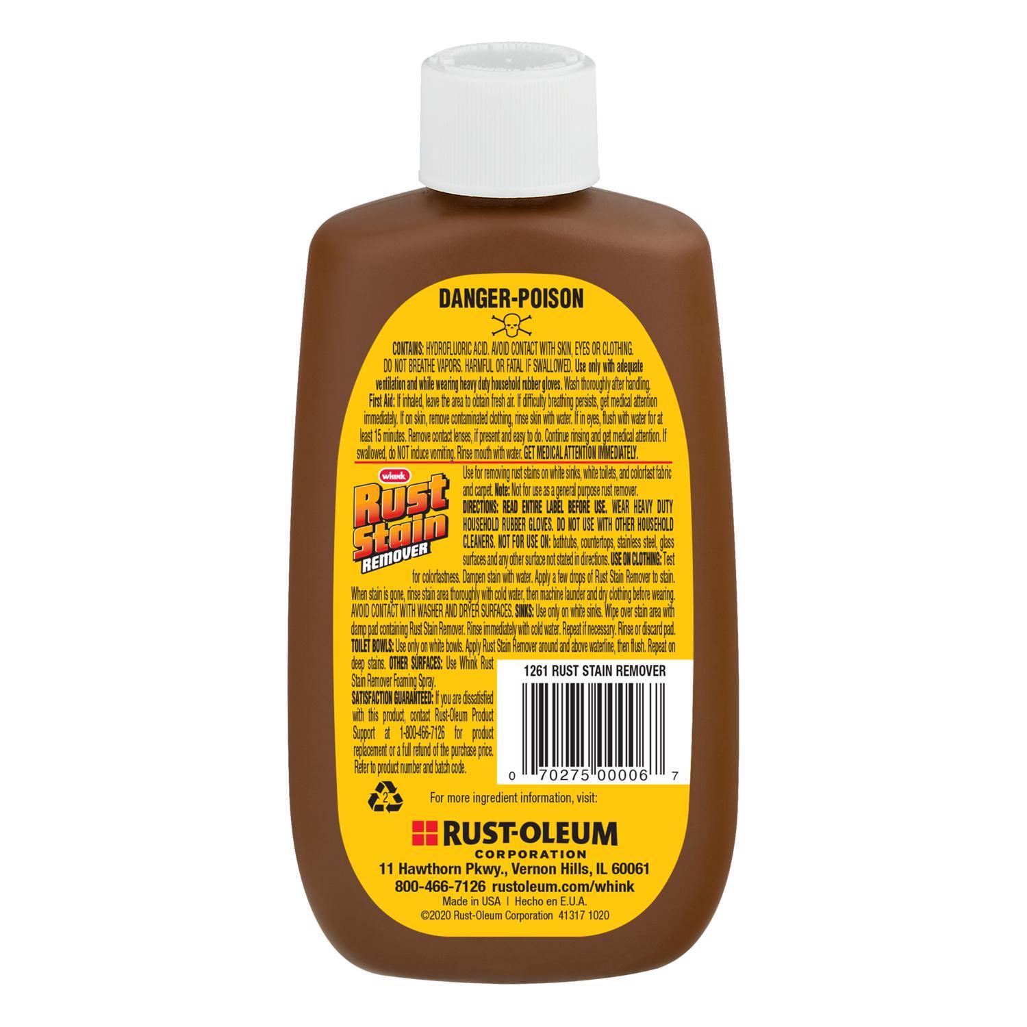 Rust-Oleum Whink No Scent Rust Stain Remover 6 oz Liquid