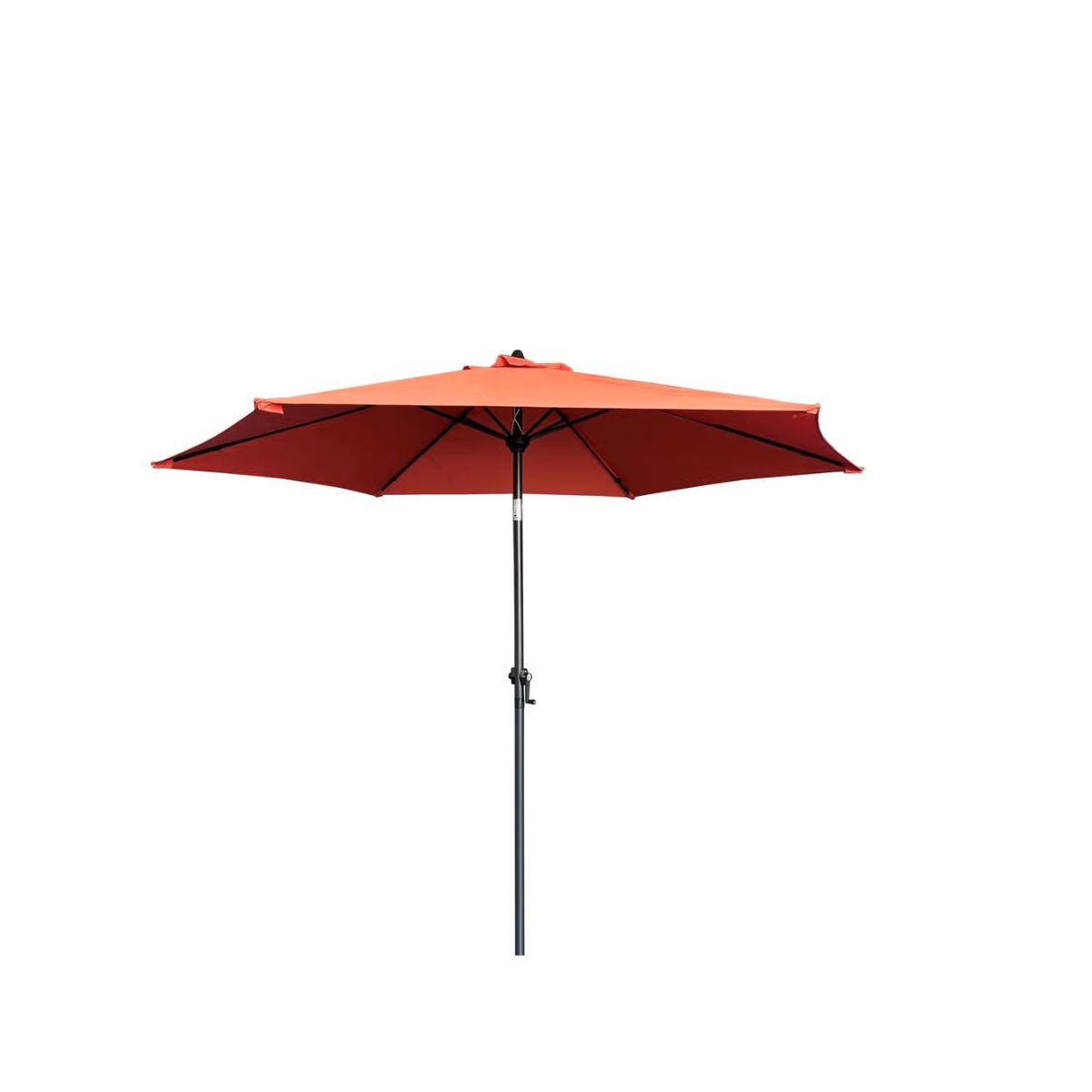 Living Accents 9 ft. Tiltable Orange Market Umbrella