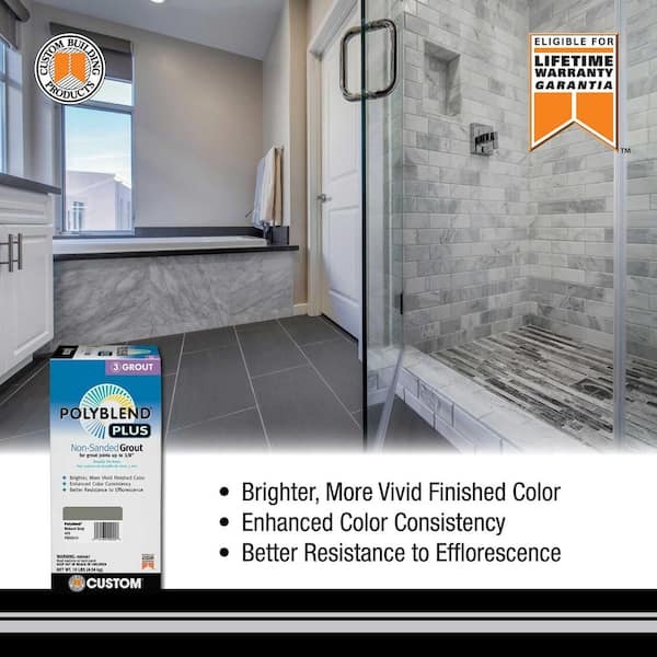 Custom Building Products Polyblend Plus Rolling Fog 10 lb. Unsanded Grout