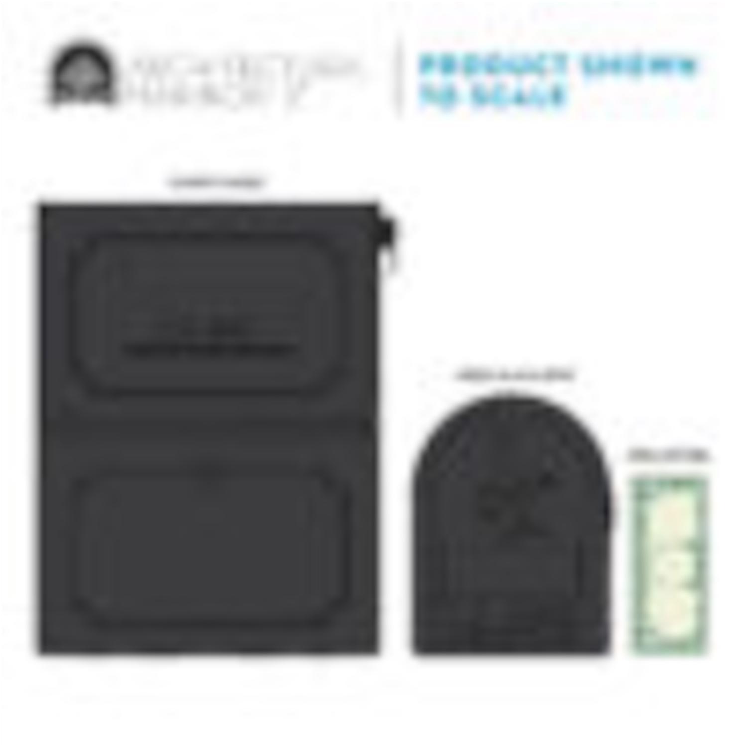 Architectural Mailboxes Oasis Classic Classic Galvanized Steel Post Mount Black Mailbox