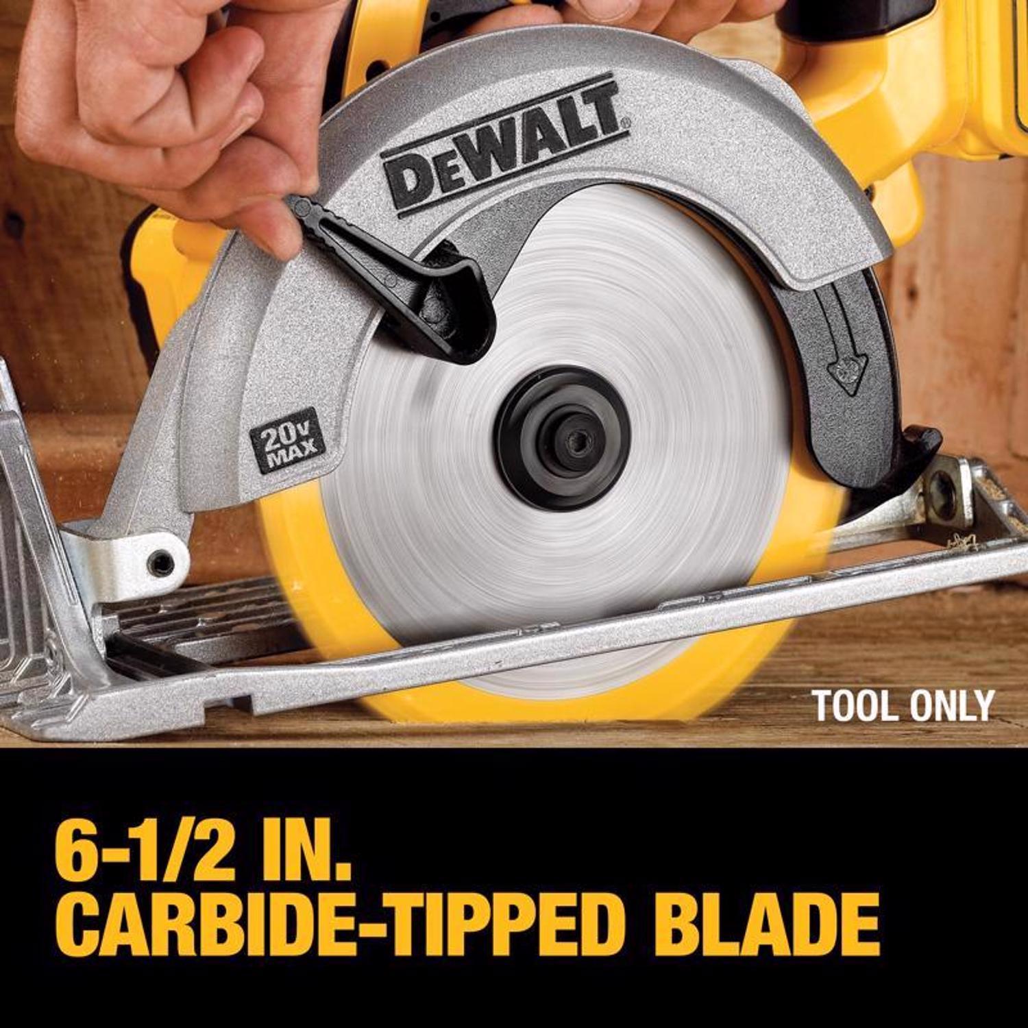 DeWalt 20V MAX 6-1/2 in. Cordless Brushed Circular Saw Tool Only
