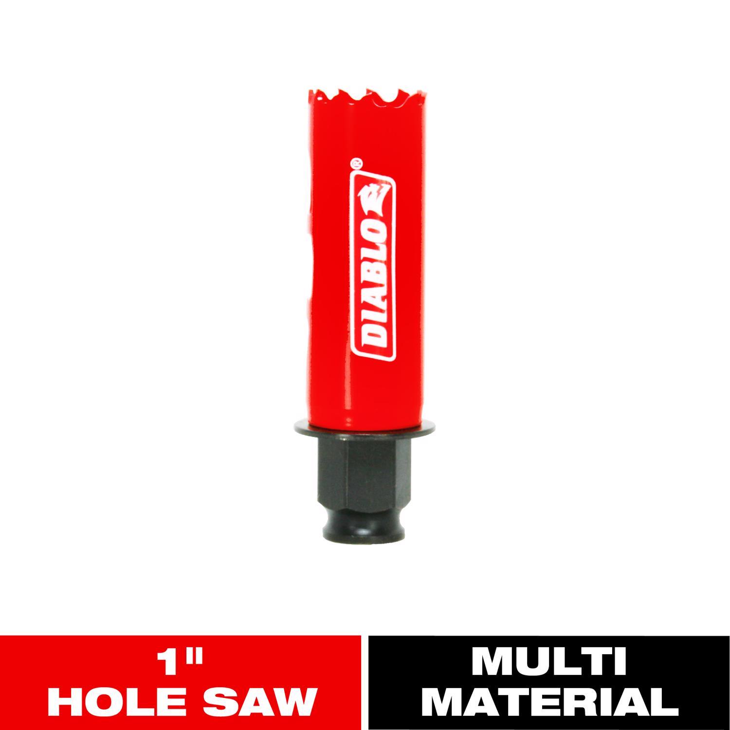 Diablo Snap-Lock Plus 1 in. Bi-Metal 2-3/8 in. L Hole Saw Arbor Included