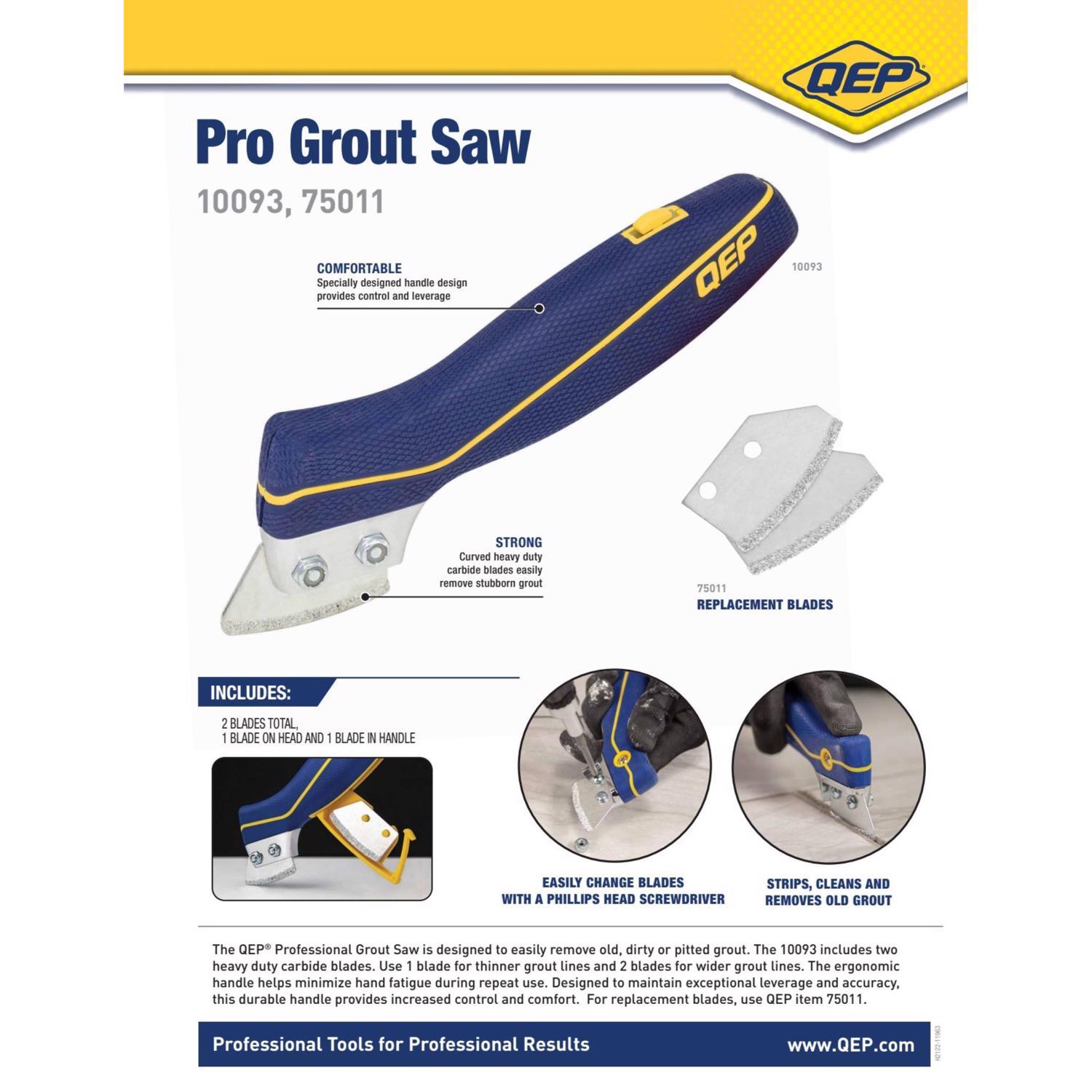 QEP 10.50 in. H Carbide Grout Saw 1 pk