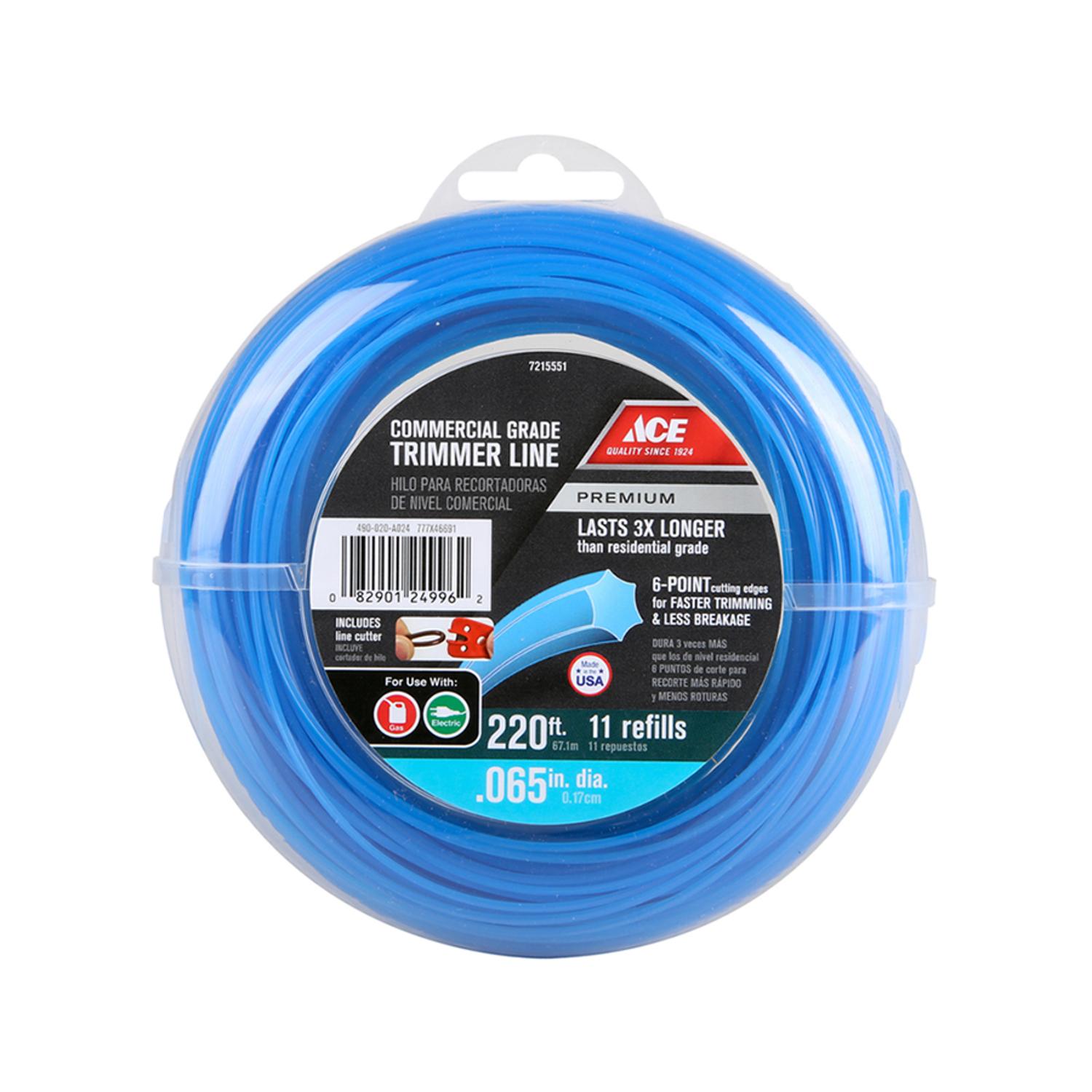Ace Commercial Grade 0.065 in. D X 220 ft. L Trimmer Line