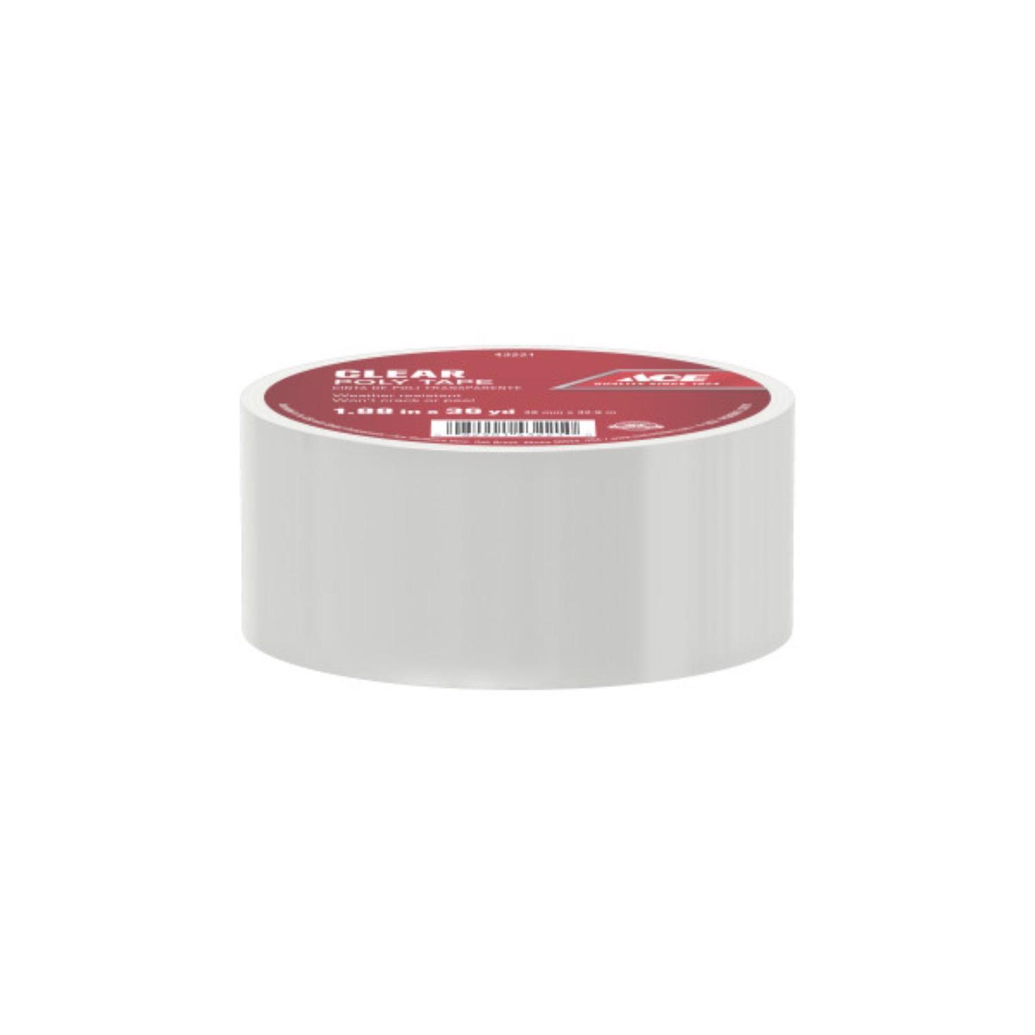 Ace 1.88 in. W X 36 yd L Clear Poly Tape