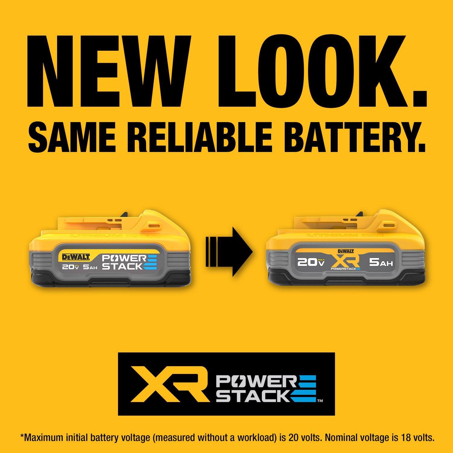 DeWalt 20V MAX POWERSTACK DCBP520 5 Ah Lithium-Ion Battery 1 pc