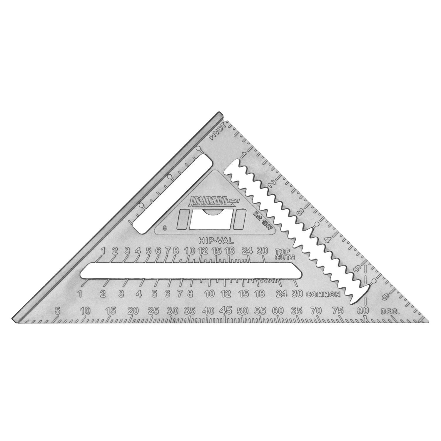 Johnson Johnny Square 7 in. L Aluminum Professional Rafter Square