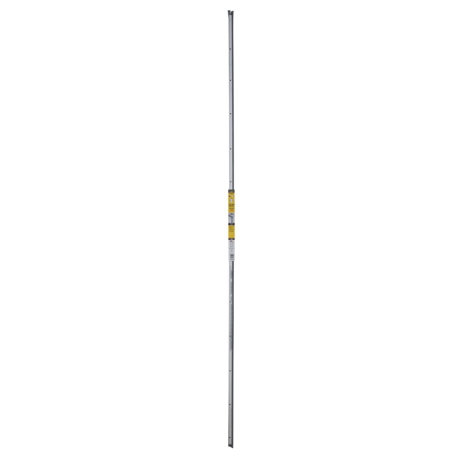 M-D Silver Aluminum/Vinyl Weatherstrip For Door Jambs 1 in. L X 0.25 in.