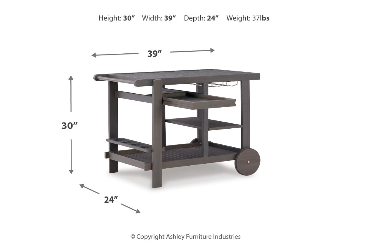Ashley Kailani Serving Cart