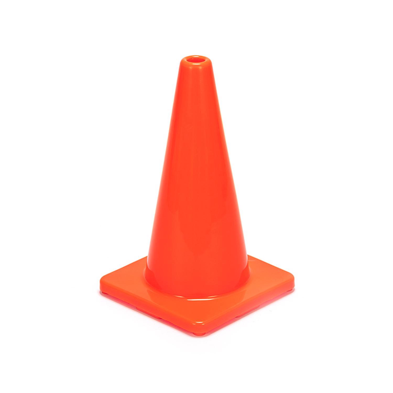 Home Plus Orange Safety Cone 18 in. H X 10.6 in. W