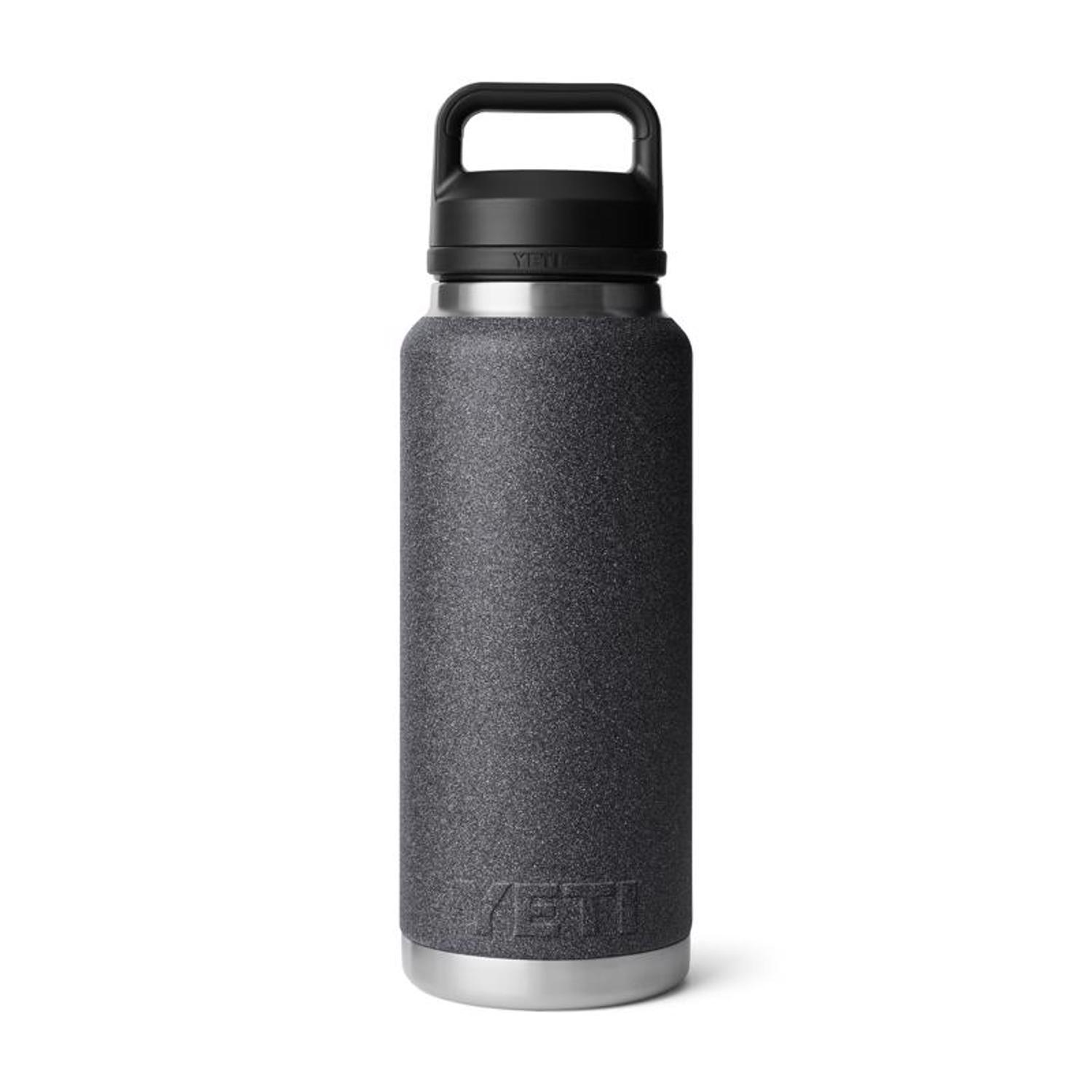 YETI Rambler 36 oz. Black Stone BPA Free Bottle with Chug Cap