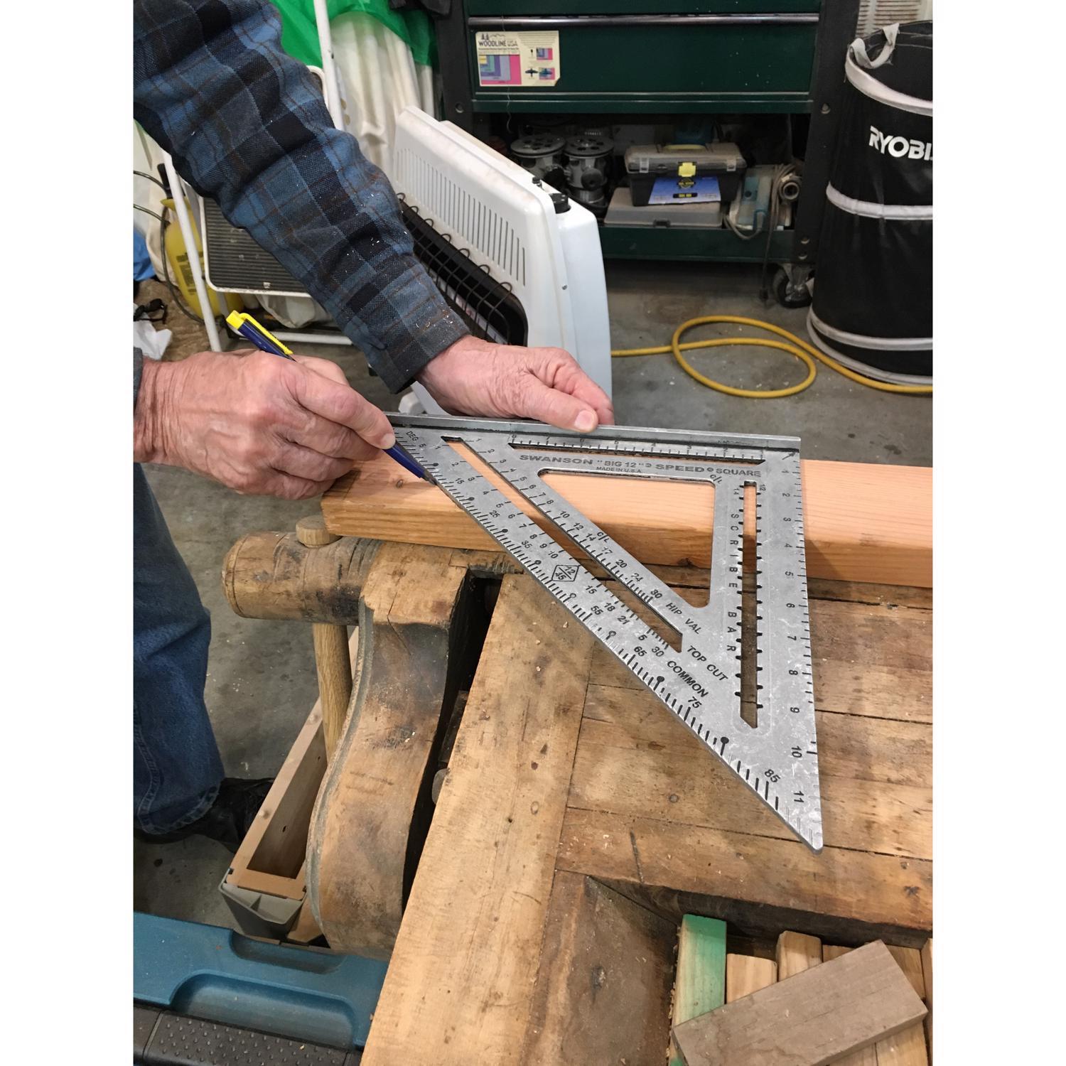 Swanson Speedlite 12 in. L X 1 in. H Aluminum Speed Square