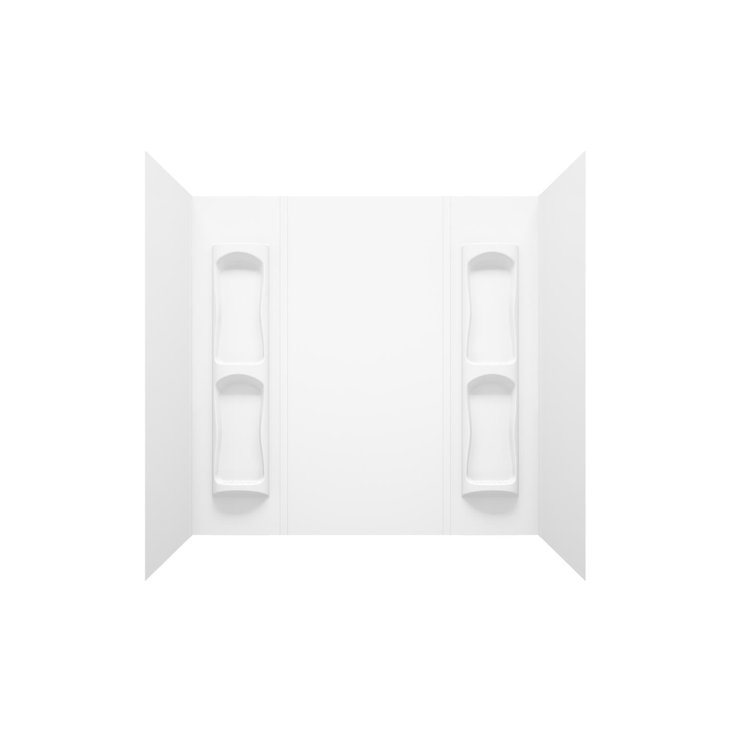 MAAX Utah 59 in. H X 31-3/4 in. W X 60-1/2 in. L White Bathtub Wall Surround