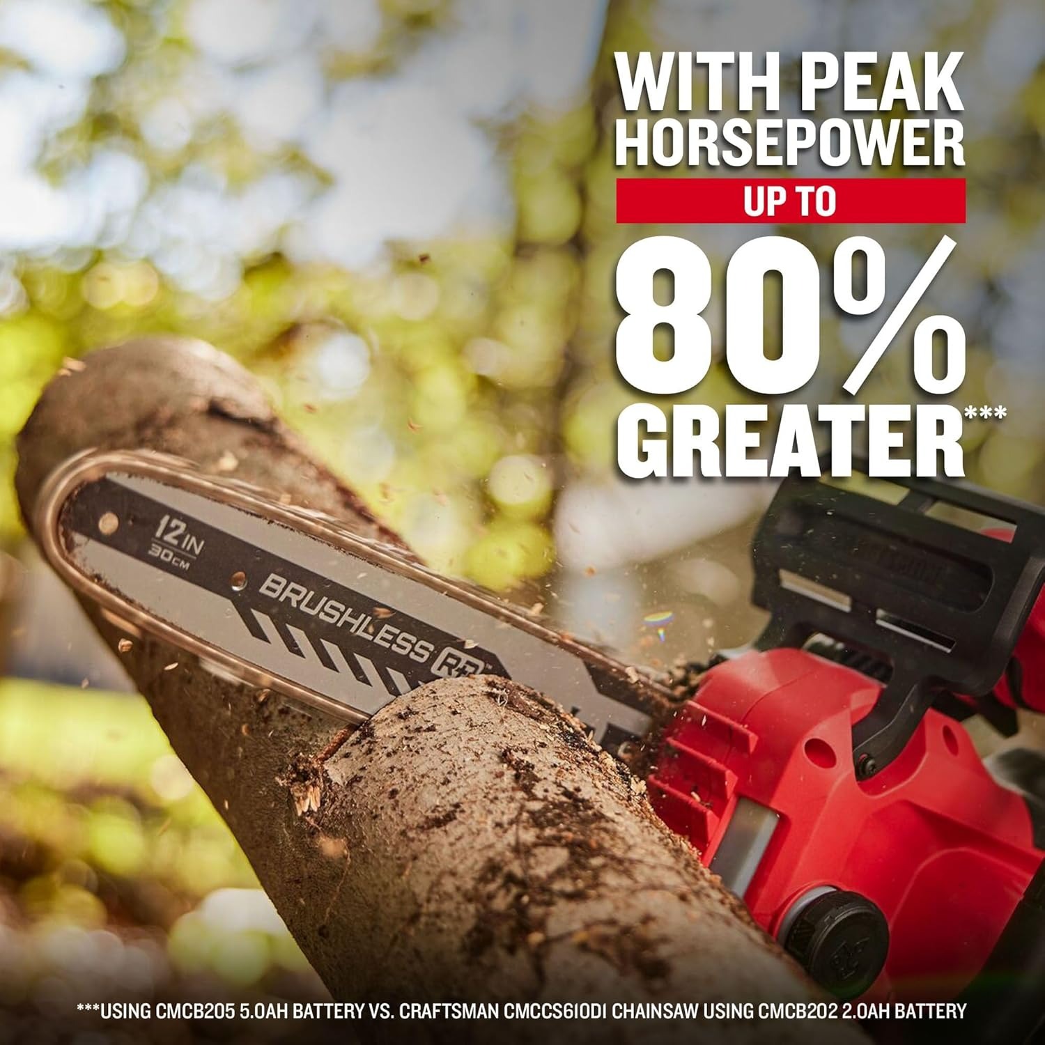 Craftsman V20 BRUSHLESS RP CMCCS630P1 12 in. 20 V Battery Chainsaw Kit (Battery & Charger)