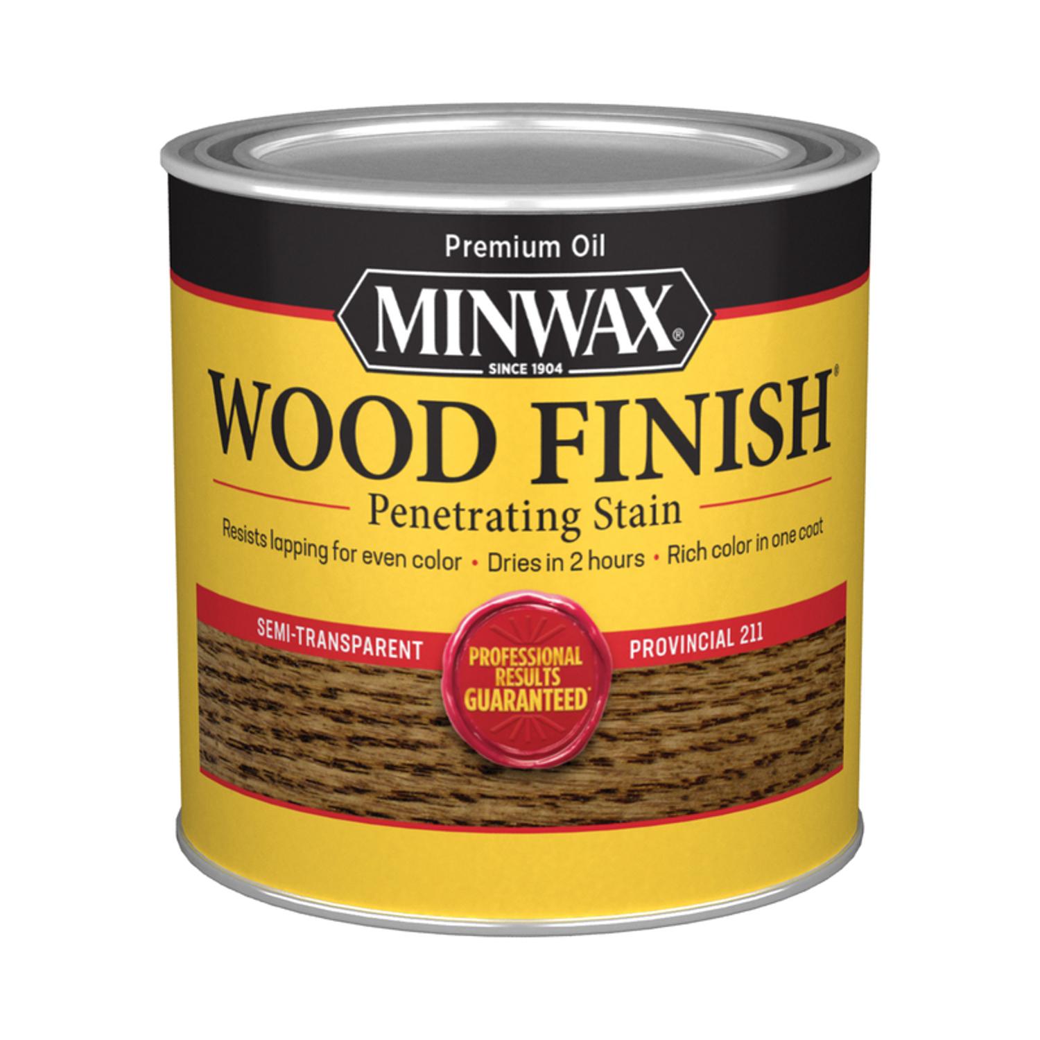 Minwax Wood Finish Semi-Transparent Provincial Oil-Based Penetrating Wood Stain 1/2 pt