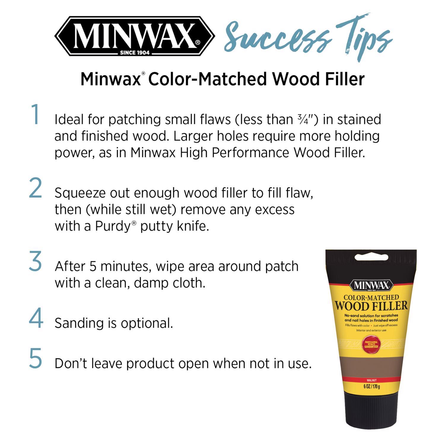 Minwax Color-Matched Golden Oak Wood Filler 6 oz