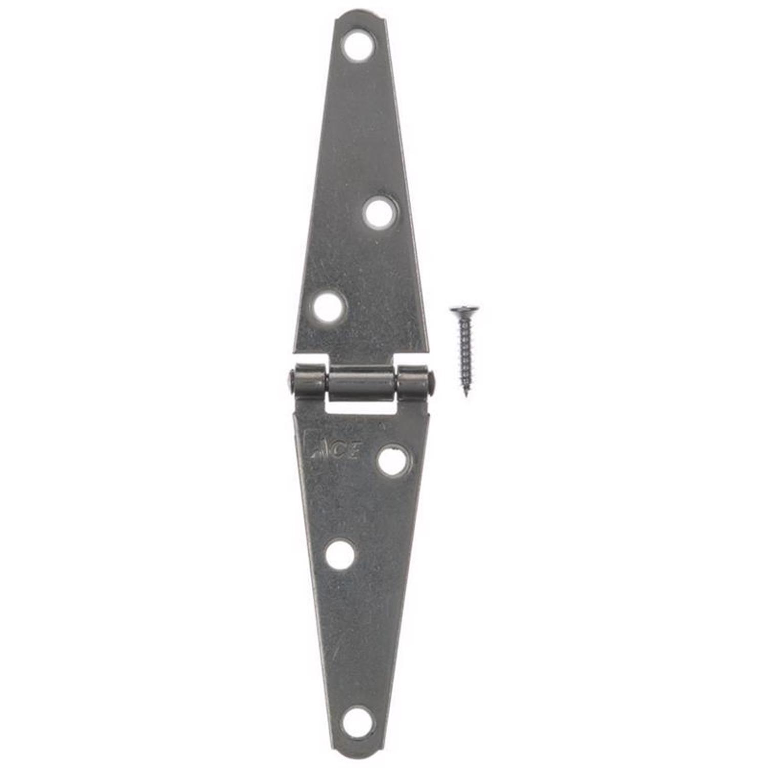 Ace 3 in. L Zinc-Plated Light Duty Strap Hinge 2 pk