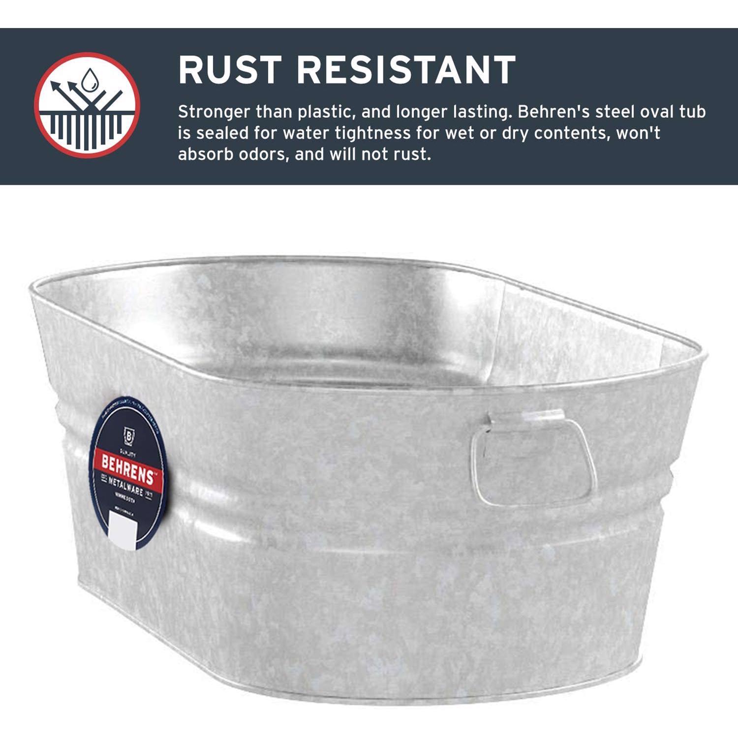 Behrens 16 gal Steel Tub Oval