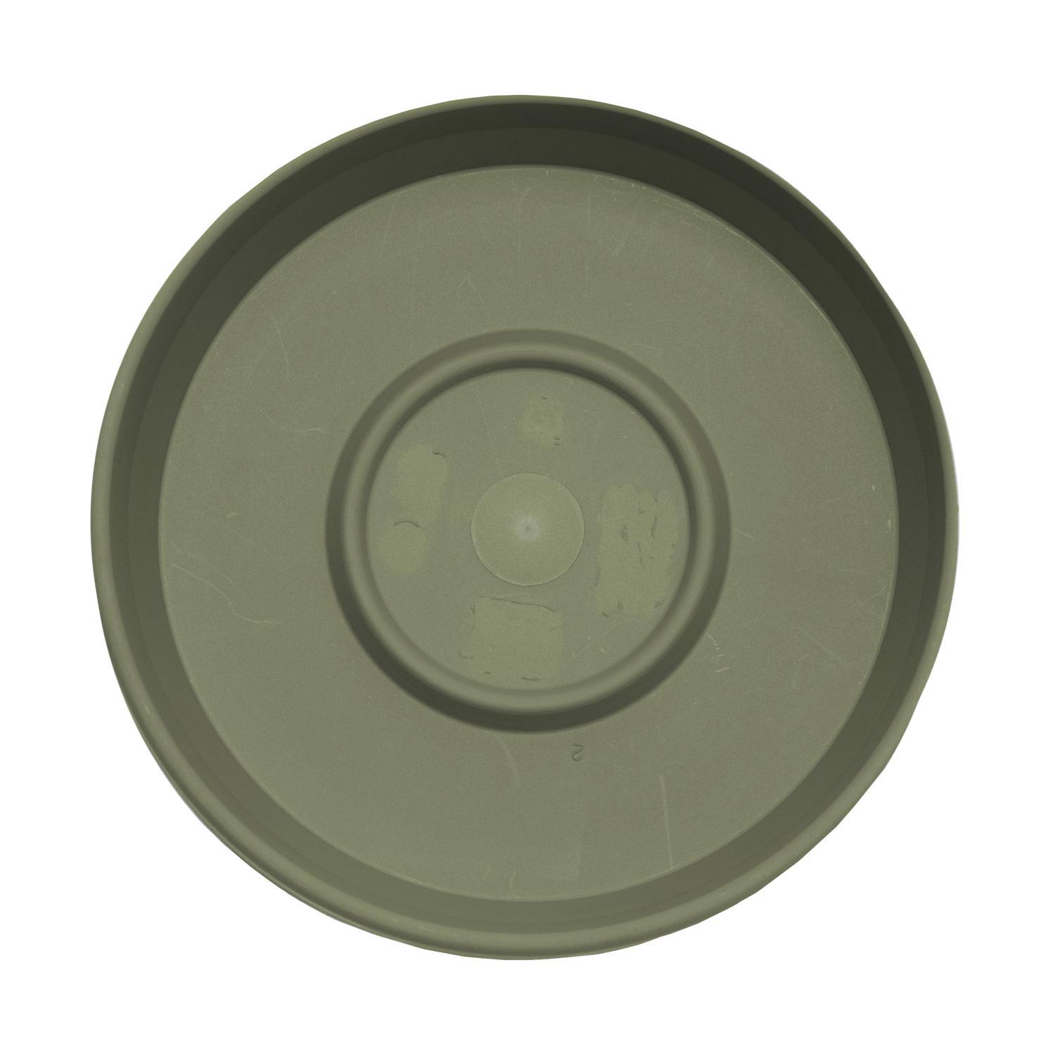 Bloem Terra 2 in. H X 11.25 in. W X 9.5 in. D Resin Traditional Plant Saucer Living Green