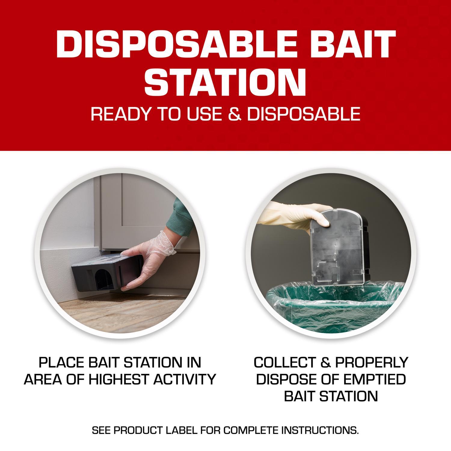 Tomcat Bait Station and Bait Blocks For Mice and Rats 4 oz 1 pk