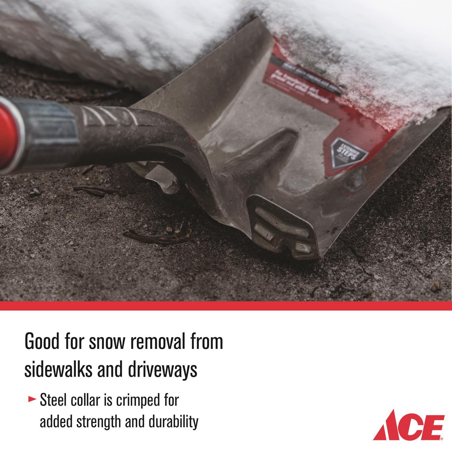 Ace 58 in. Steel Square Transfer Shovel Fiberglass Handle
