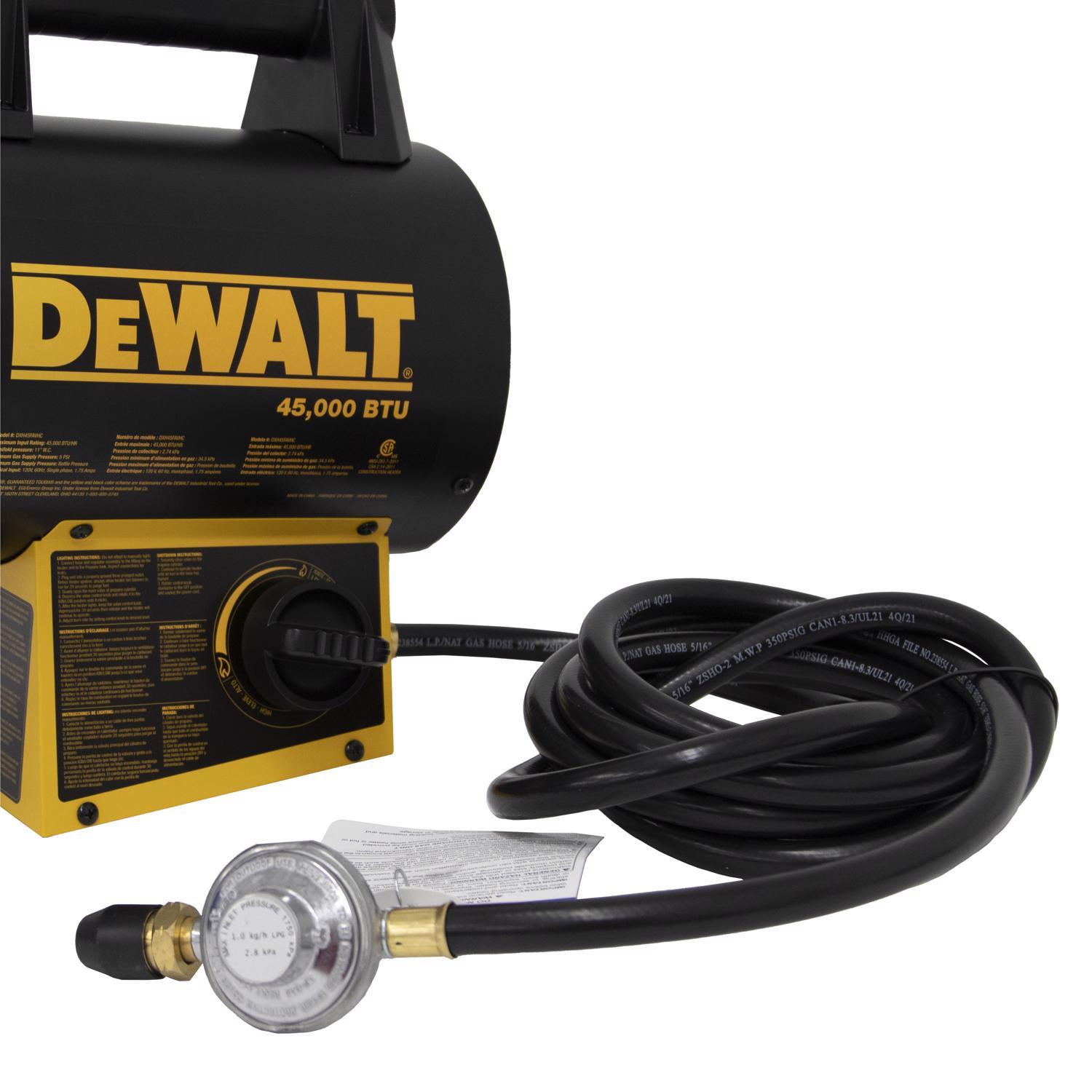 DeWalt 45000 Btu/h 1125 sq ft Forced Air Propane Portable Heater