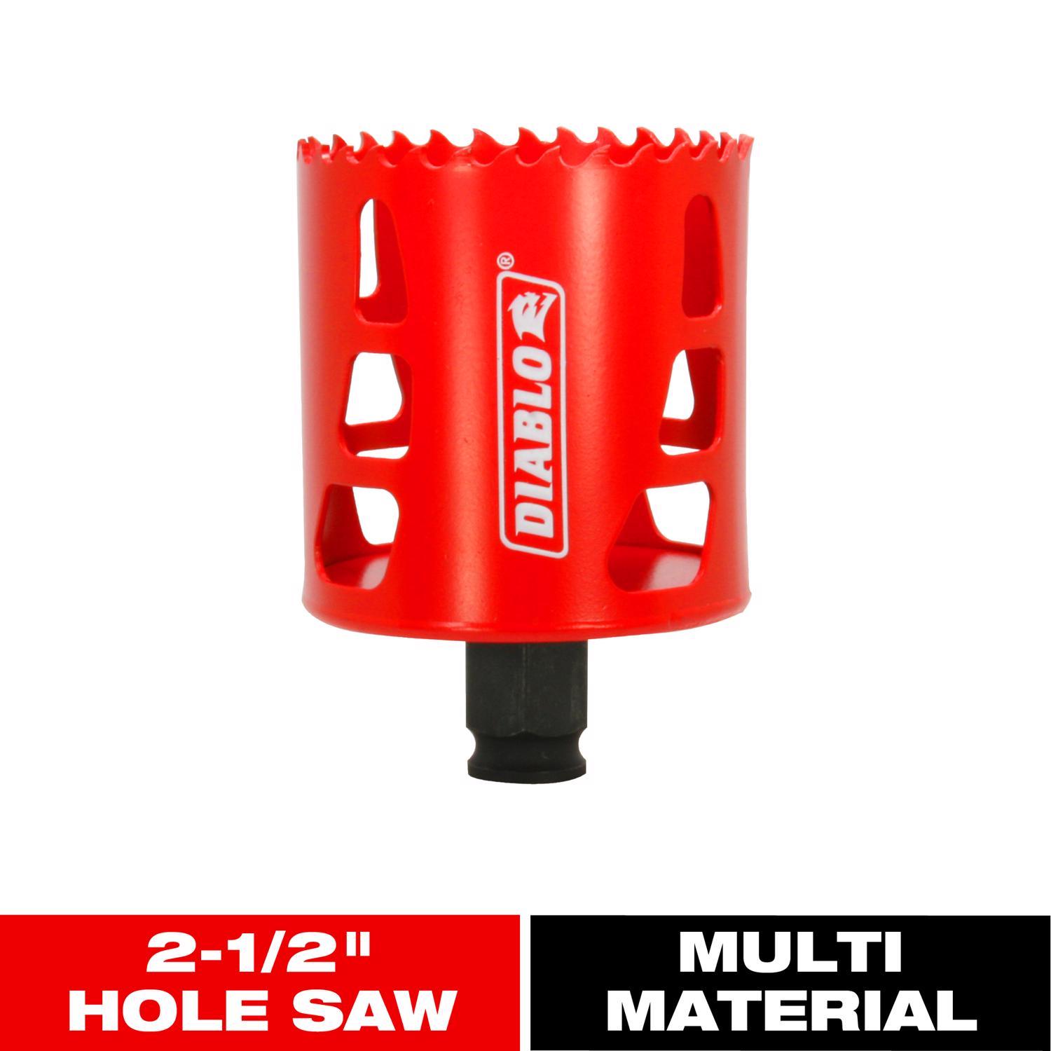 Diablo Snap-Lock Plus 2-1/2 in. Bi-Metal 2-3/8 in. L Hole Saw Arbor Included