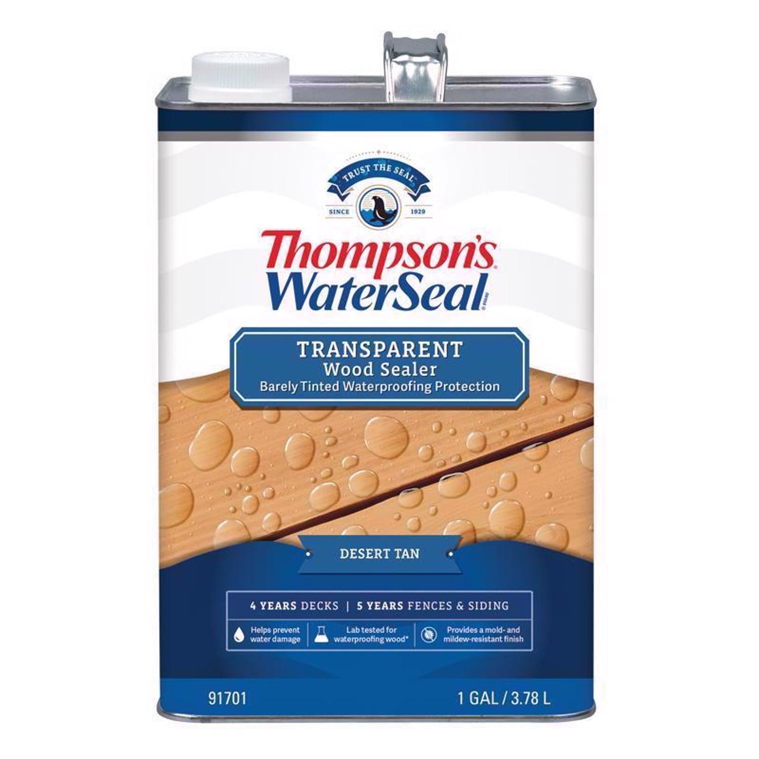 Thompson's WaterSeal Transparent Desert Tan Waterproofing Wood Sealer 1 gal