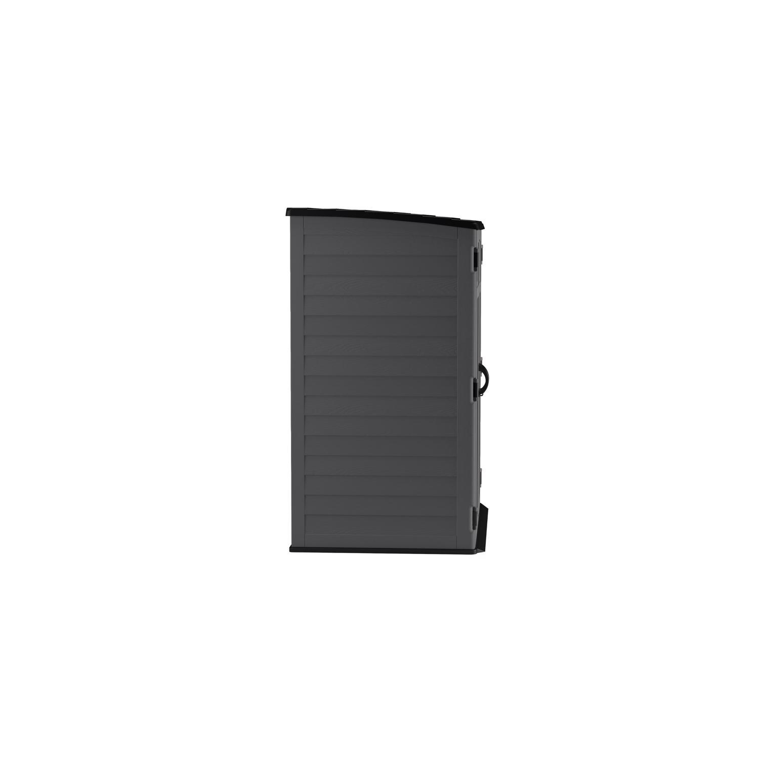 Suncast XL Vertical 5 ft. x 3 ft. Resin Vertical Pent Storage Shed with Floor Kit