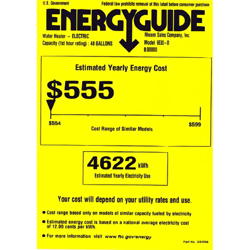 Water Heater Electric 30 Gallon