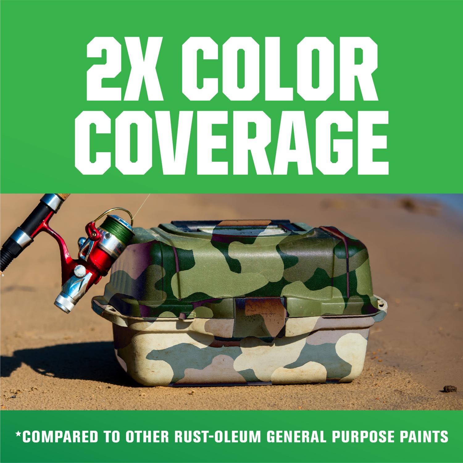 Rust-Oleum Specialty Flat Earth Brown Camouflage Spray Paint 12 oz