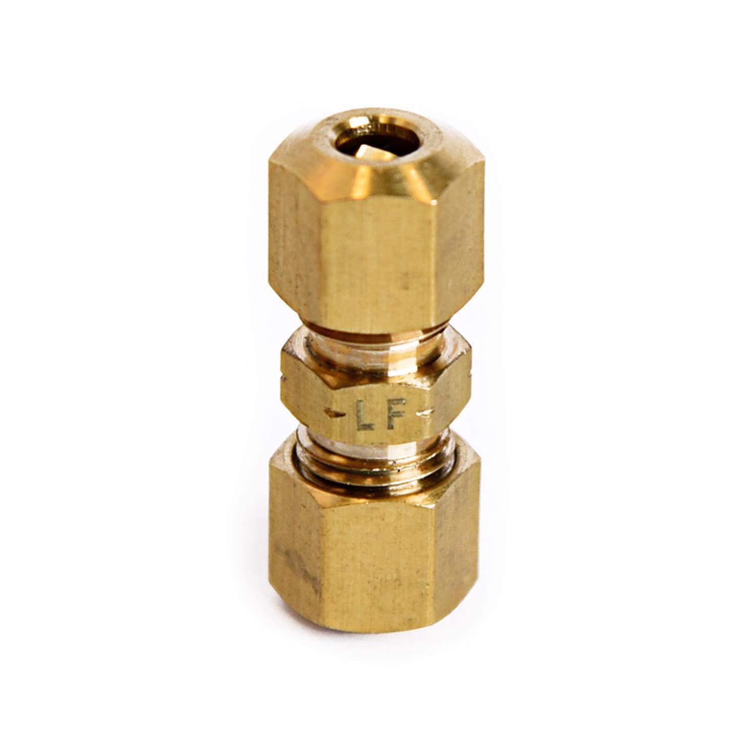ATC 3/16 in. Compression 3/16 in. D Compression Yellow Brass Union