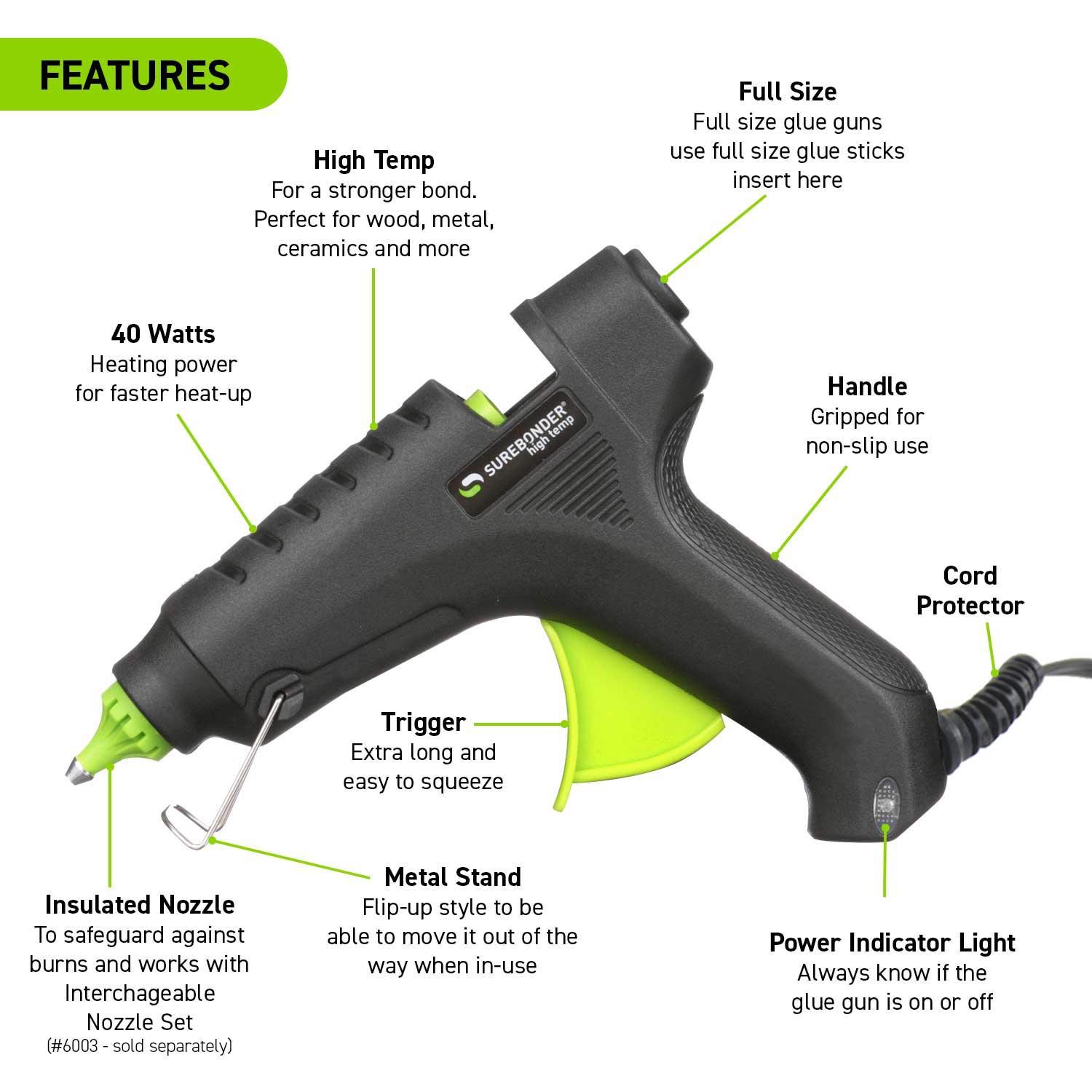 Surebonder 40 W High Temperature Glue Gun 120 V