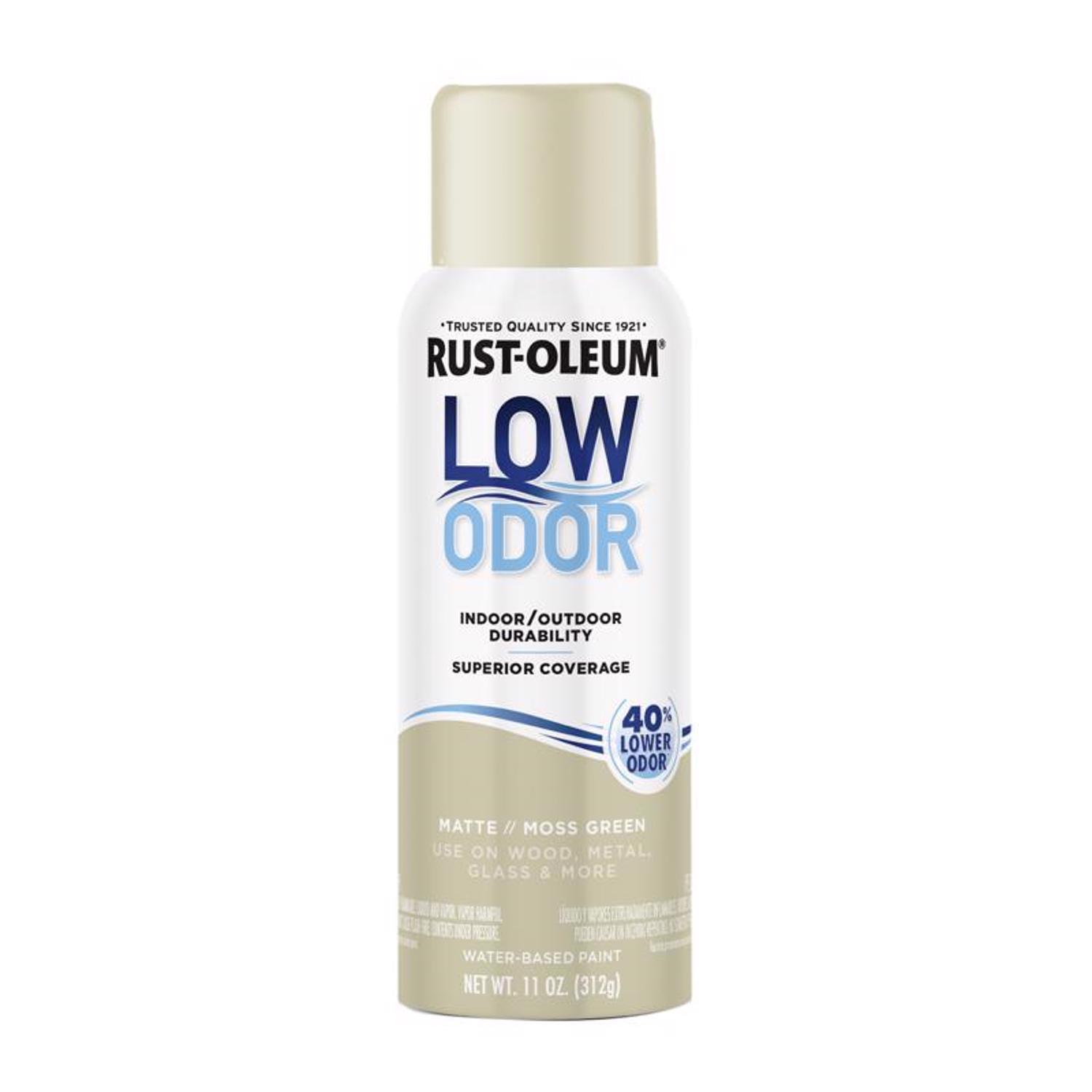 Rust-Oleum Low Odor Matte Moss Green Spray Paint 11 oz.