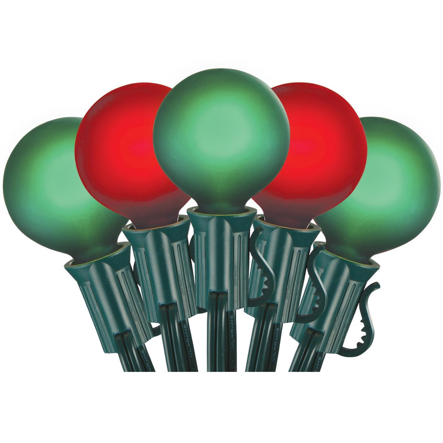 Celebrations Red Incandescent G40 Globe Green/Red 25 ct String Christmas Lights 24 ft.