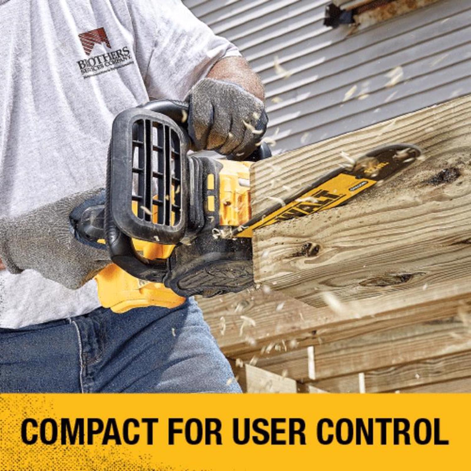 DeWalt 20V MAX XR DCCS620P1 12 in. 20 V Battery Chainsaw Kit (Battery & Charger)