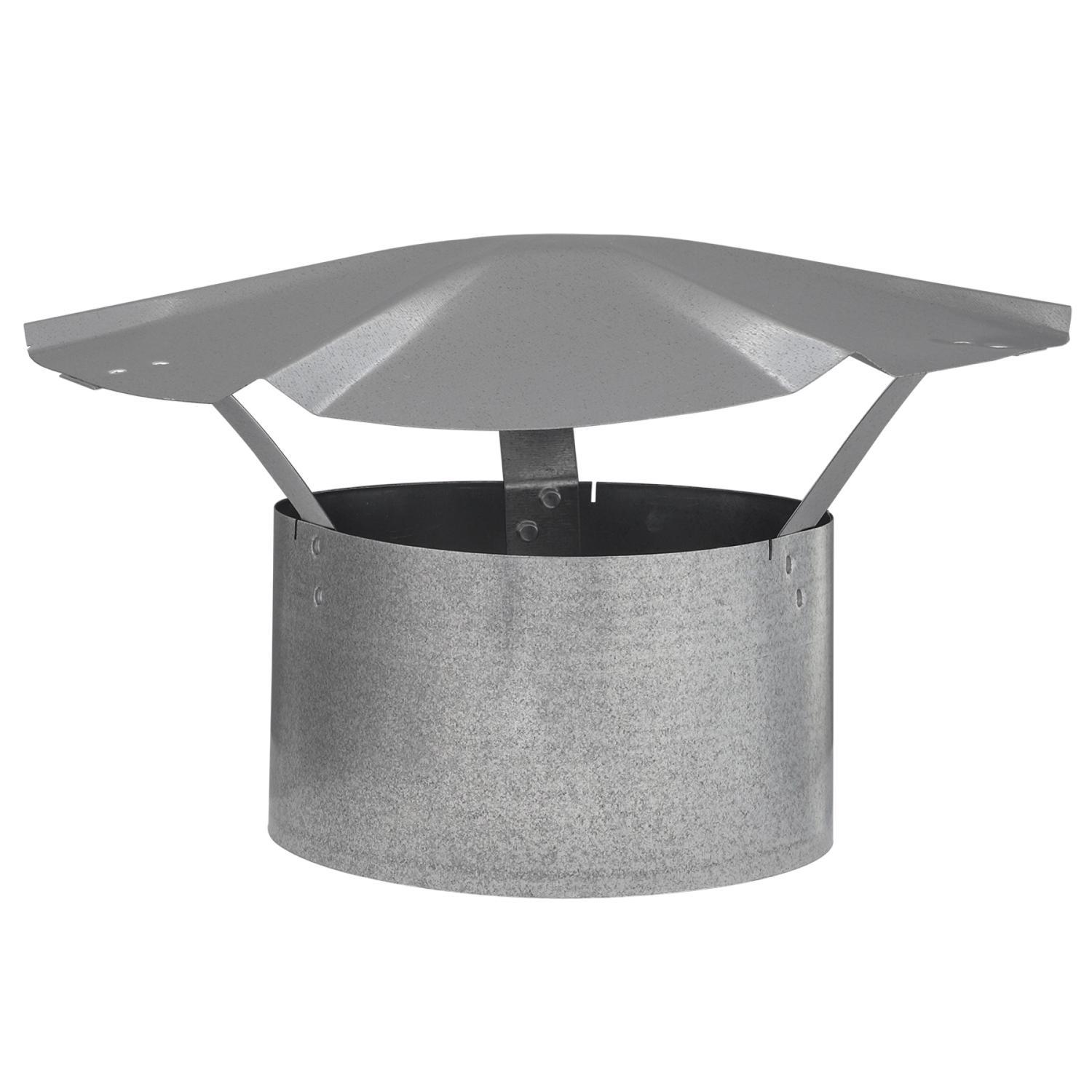Imperial 6 in. D Galvanized Steel Rain Cap Stine Home + Yard The