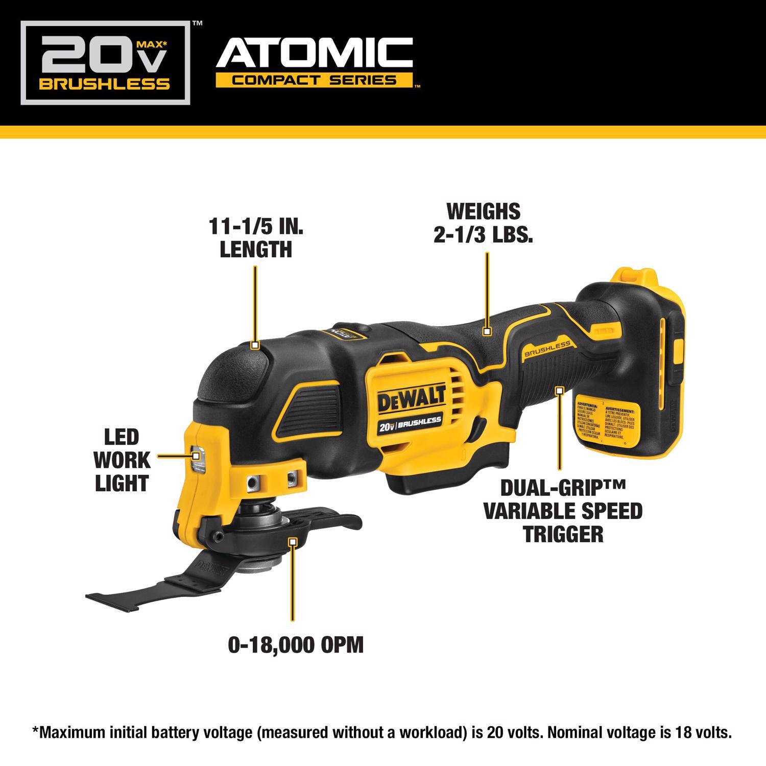 DeWalt 20V MAX ATOMIC Cordless Brushless 4 Tool Combo Kit