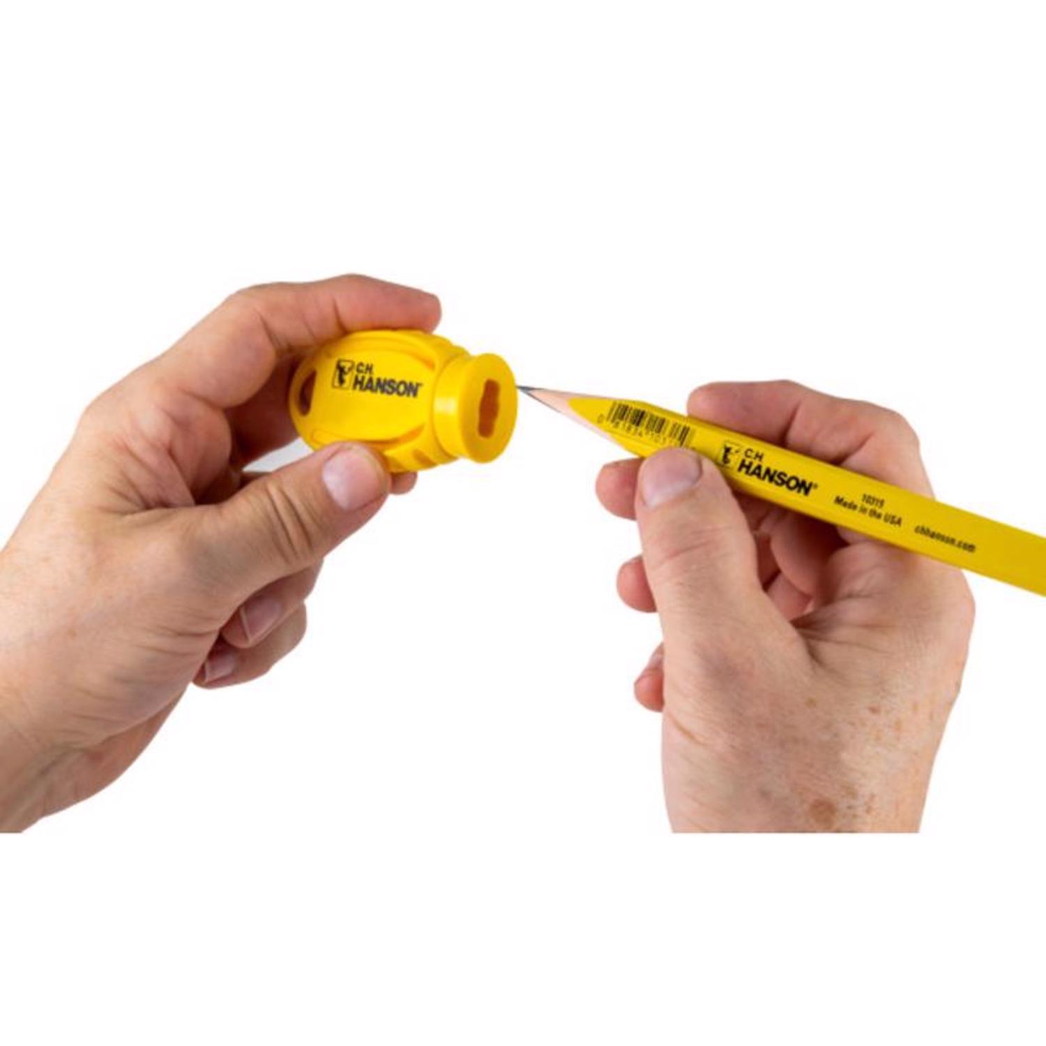 C.H. Hanson 9.37 in. L Carpenter Pencil Sharpener Yellow 1 pc