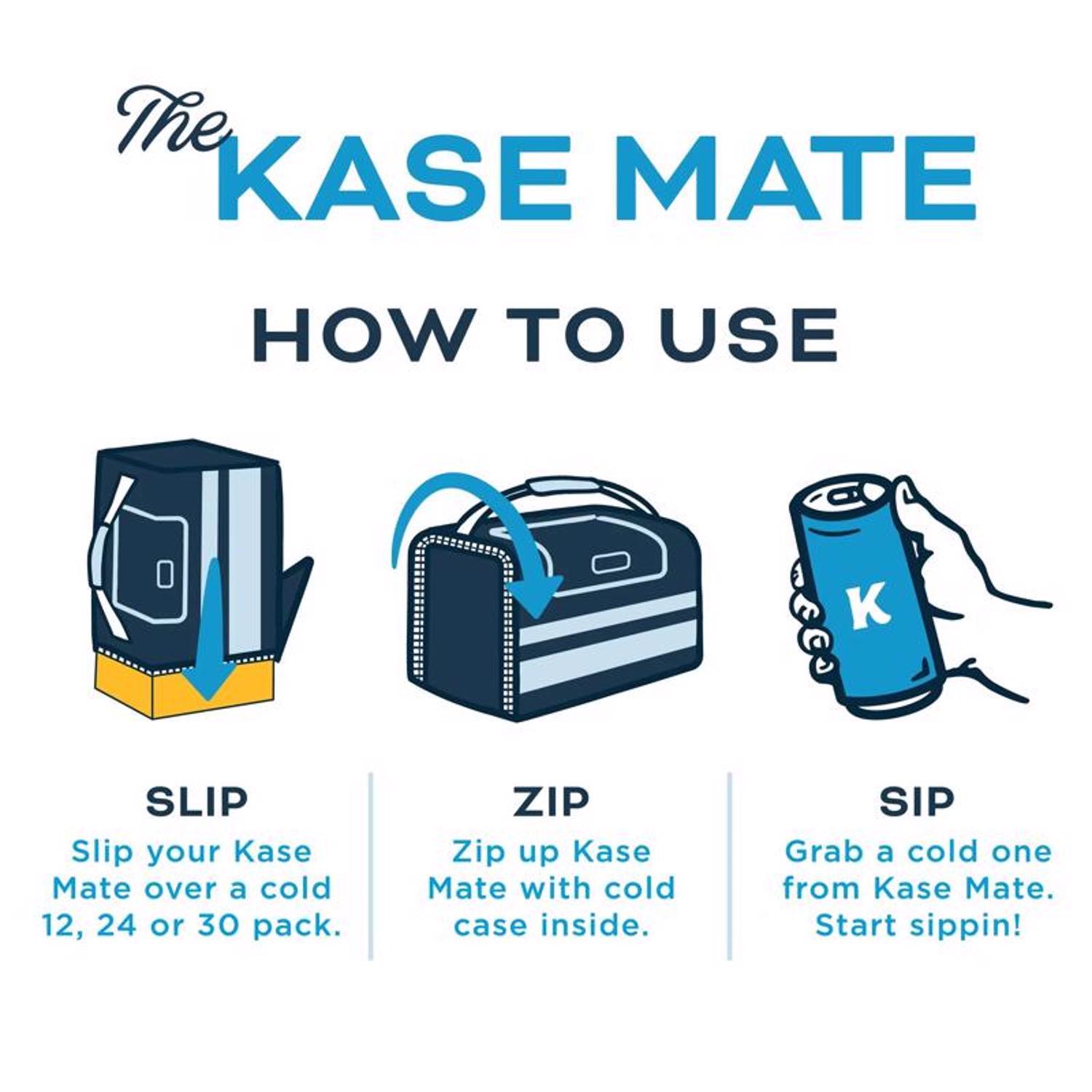 Kanga Kase Mate Black/Gray 12 cans Soft Sided Cooler