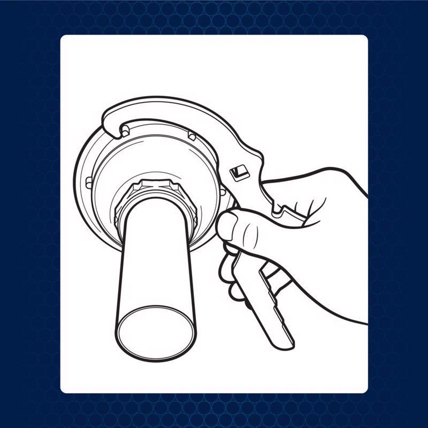 Superior Tool Drain Wrench 5-1/4 in. L