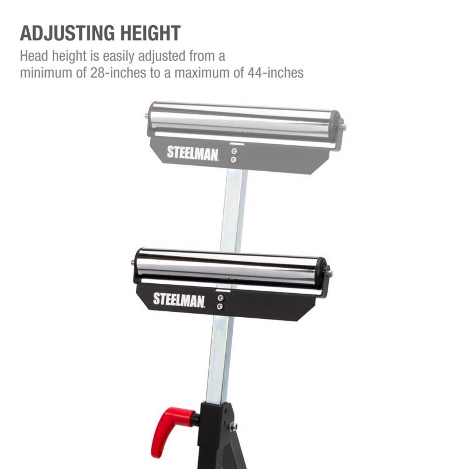 Steelman 28 in. H X 18.4 in. W X 17.25 in. D Adjustable Sawhorse Supports 150 lb. cap. 1 pc