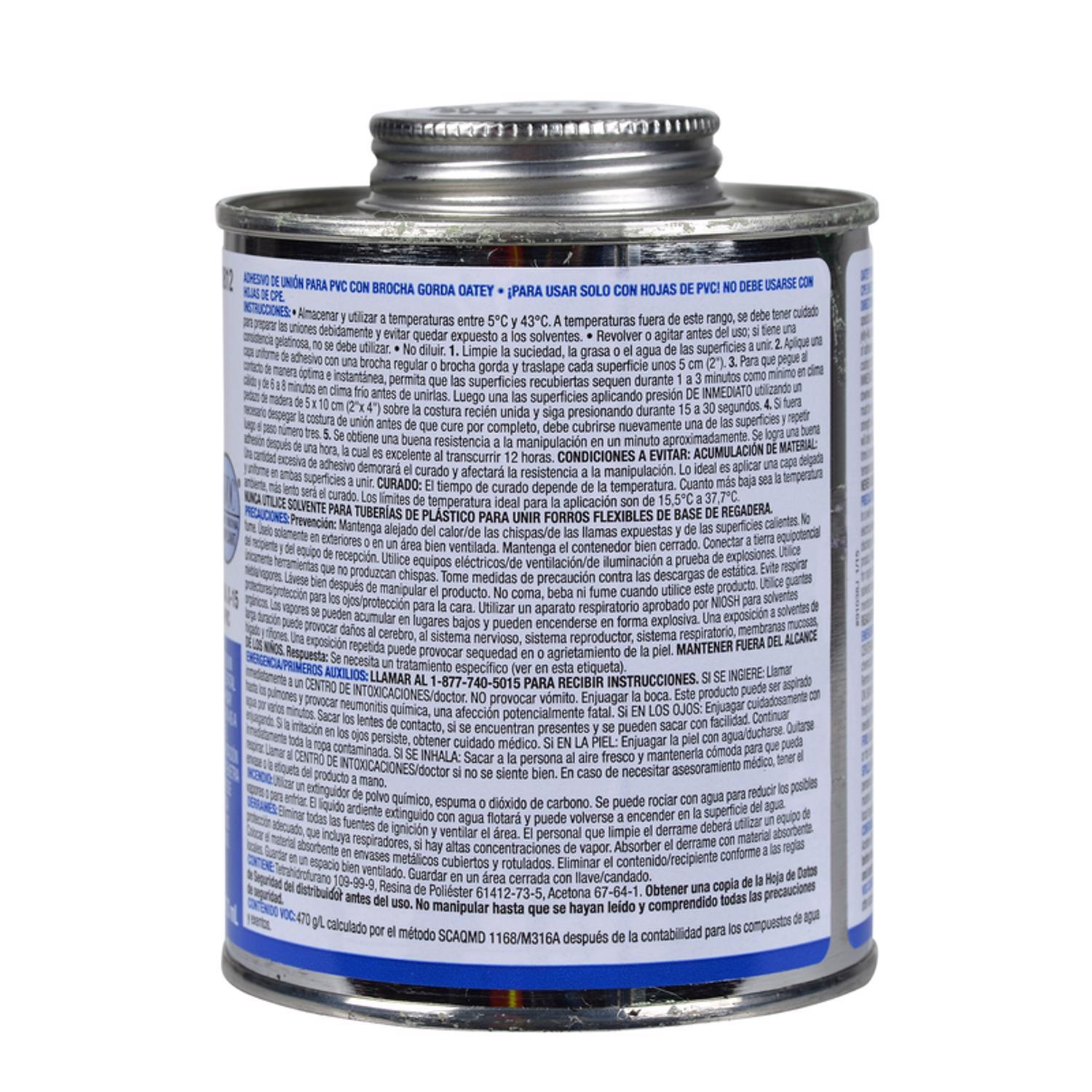 Oatey X-15 Clear Adhesive and Sealant For PVC Sheeting 16 oz