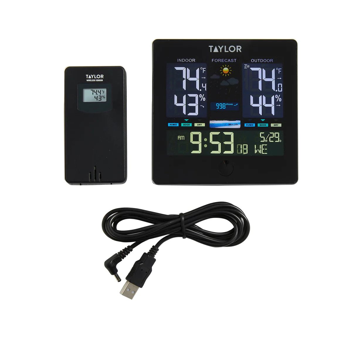 Taylor Digital Wireless Deluxe Indoor Outdoor Thermometer